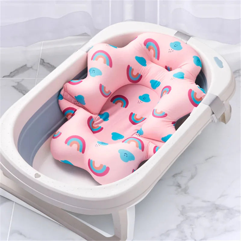 SafeSplash™ Baby Shower Bath Tub Pad – Non-Slip Soft Cushion for Newborns & Infants (0-12 Months)
