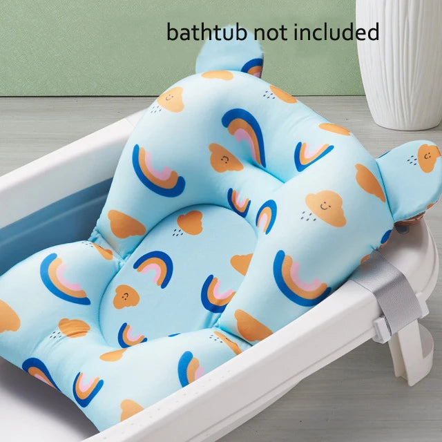 SafeSplash™ Baby Shower Bath Tub Pad – Non-Slip Soft Cushion for Newborns & Infants (0-12 Months)