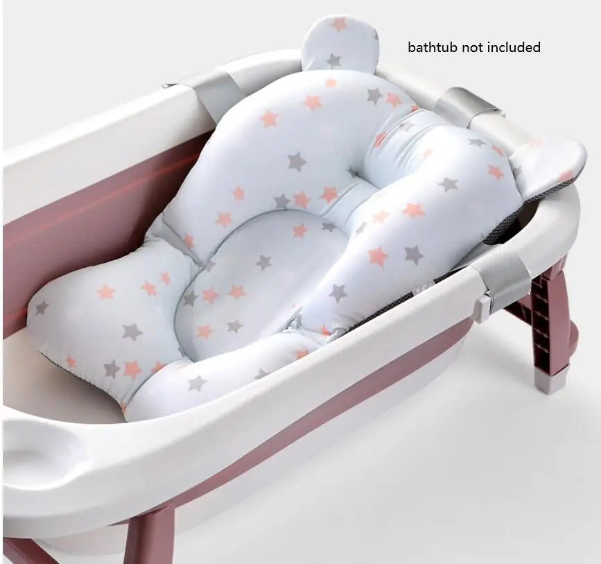 SafeSplash™ Baby Shower Bath Tub Pad – Non-Slip Soft Cushion for Newborns & Infants (0-12 Months)