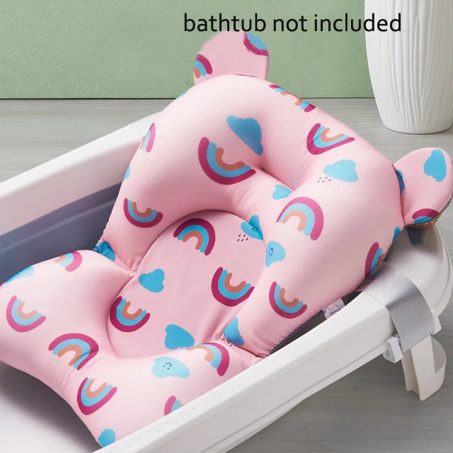 SafeSplash™ Baby Shower Bath Tub Pad – Non-Slip Soft Cushion for Newborns & Infants (0-12 Months)