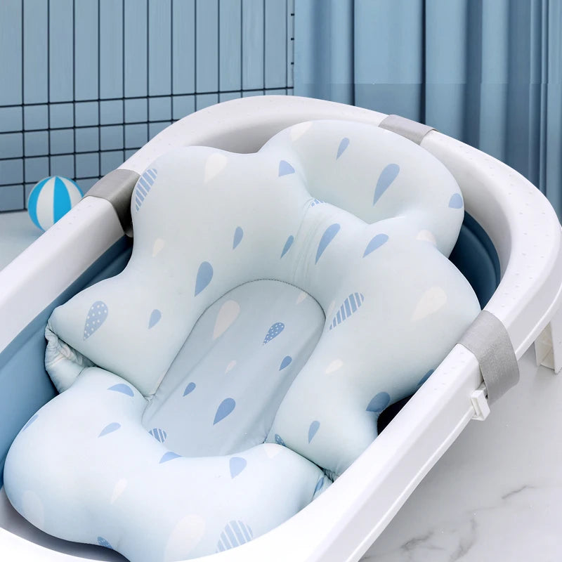 SafeSplash™ Baby Shower Bath Tub Pad – Non-Slip Soft Cushion for Newborns & Infants (0-12 Months)