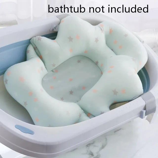 SafeSplash™ Baby Shower Bath Tub Pad – Non-Slip Soft Cushion for Newborns & Infants (0-12 Months)
