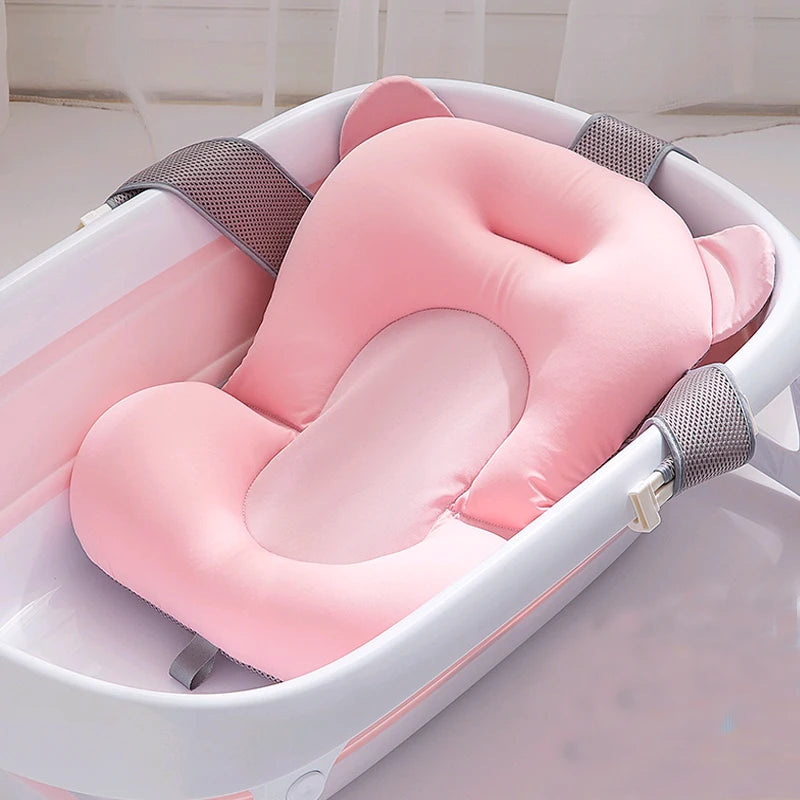 SafeSplash™ Baby Shower Bath Tub Pad – Non-Slip Soft Cushion for Newborns & Infants (0-12 Months)