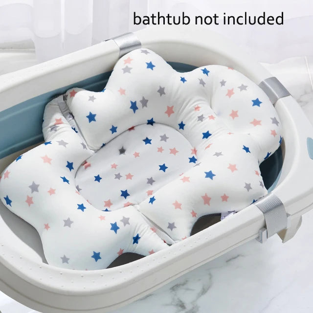SafeSplash™ Baby Shower Bath Tub Pad – Non-Slip Soft Cushion for Newborns & Infants (0-12 Months)