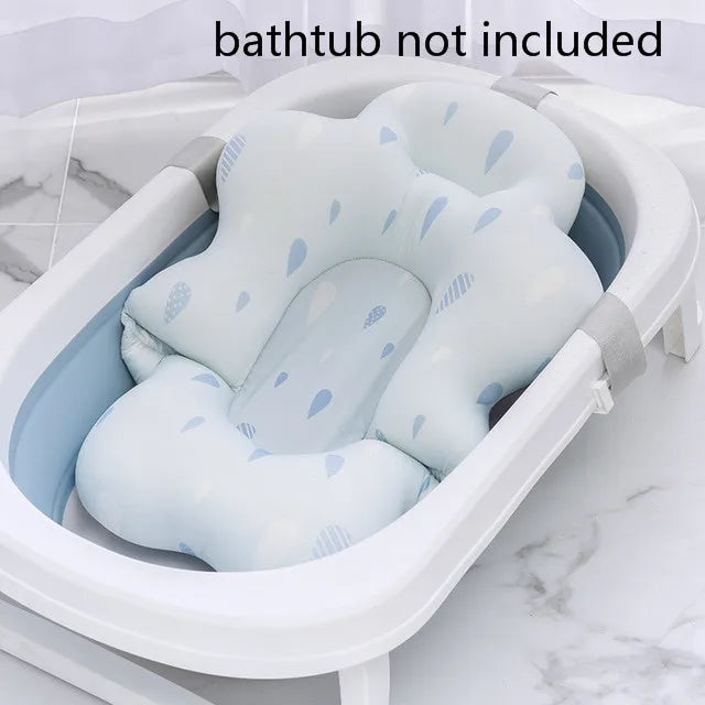 SafeSplash™ Baby Shower Bath Tub Pad – Non-Slip Soft Cushion for Newborns & Infants (0-12 Months)