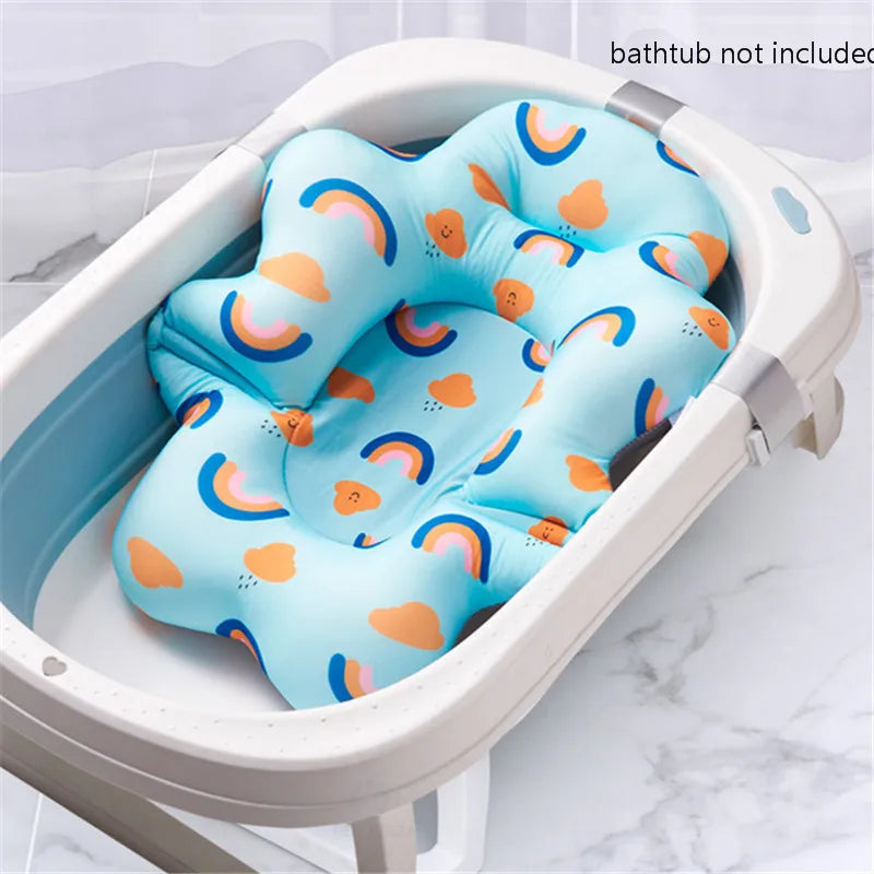 SafeSplash™ Baby Shower Bath Tub Pad – Non-Slip Soft Cushion for Newborns & Infants (0-12 Months)