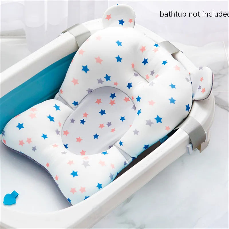 SafeSplash™ Baby Shower Bath Tub Pad – Non-Slip Soft Cushion for Newborns & Infants (0-12 Months)