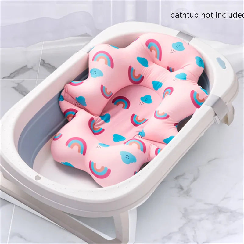 SafeSplash™ Baby Shower Bath Tub Pad – Non-Slip Soft Cushion for Newborns & Infants (0-12 Months)