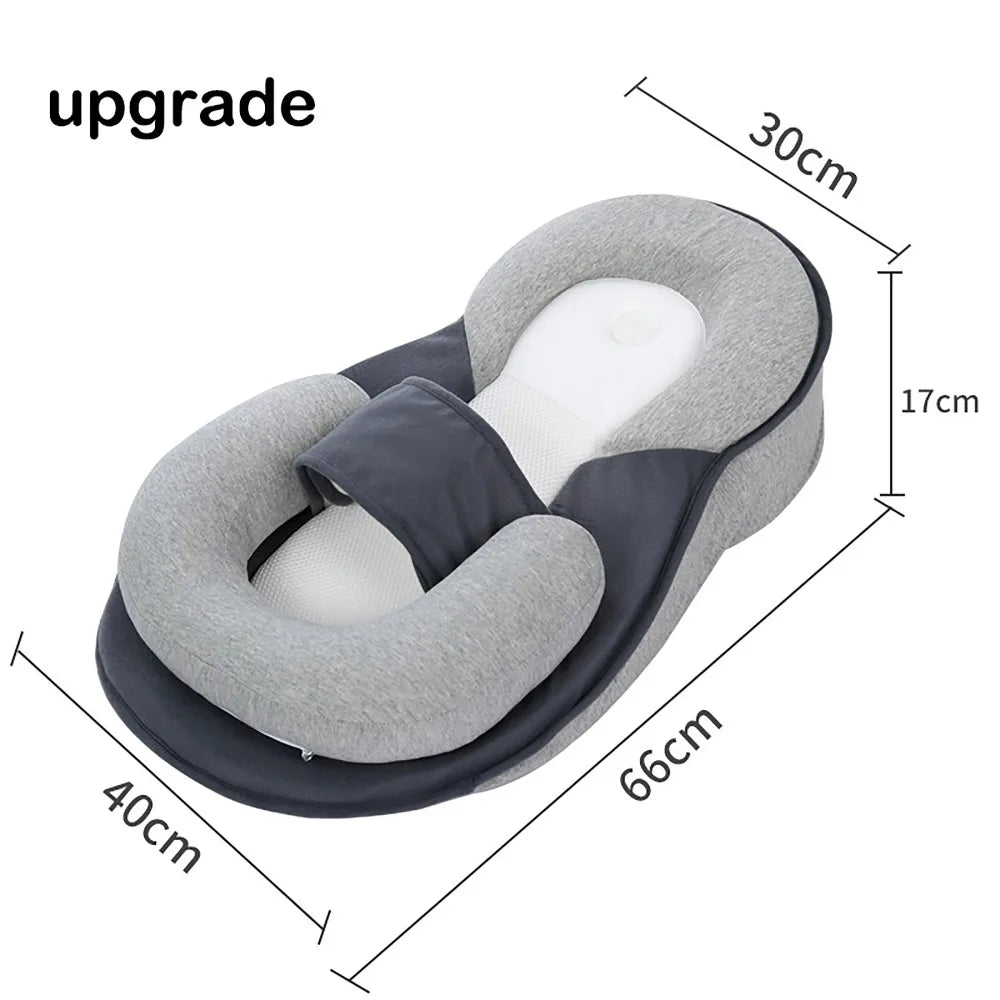 🍼 Newborn Wedge Pillow – Memory Foam Anti-Reflux Baby Sleep Support Cushion (Inclined 15°)