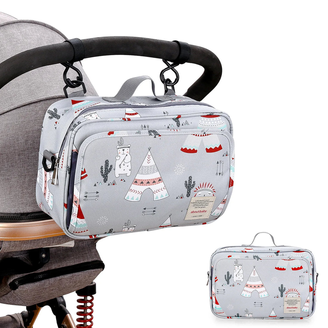 MomEase™ Wet & Dry Baby Bag – Waterproof Maternity Diaper Bag with Double Handles