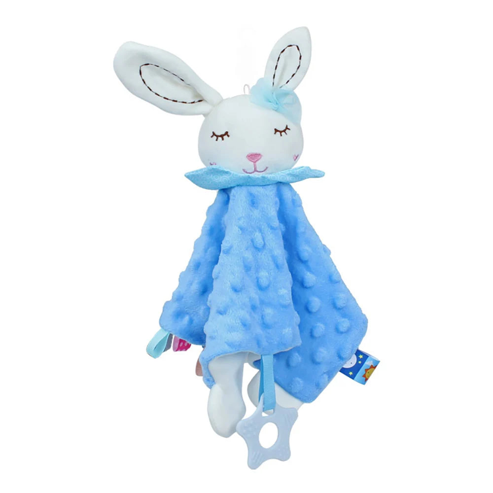 Boy and Girls™ MelodyFriends – Musical Baby Comforter Blanket with Tags & Teether (28x28cm)