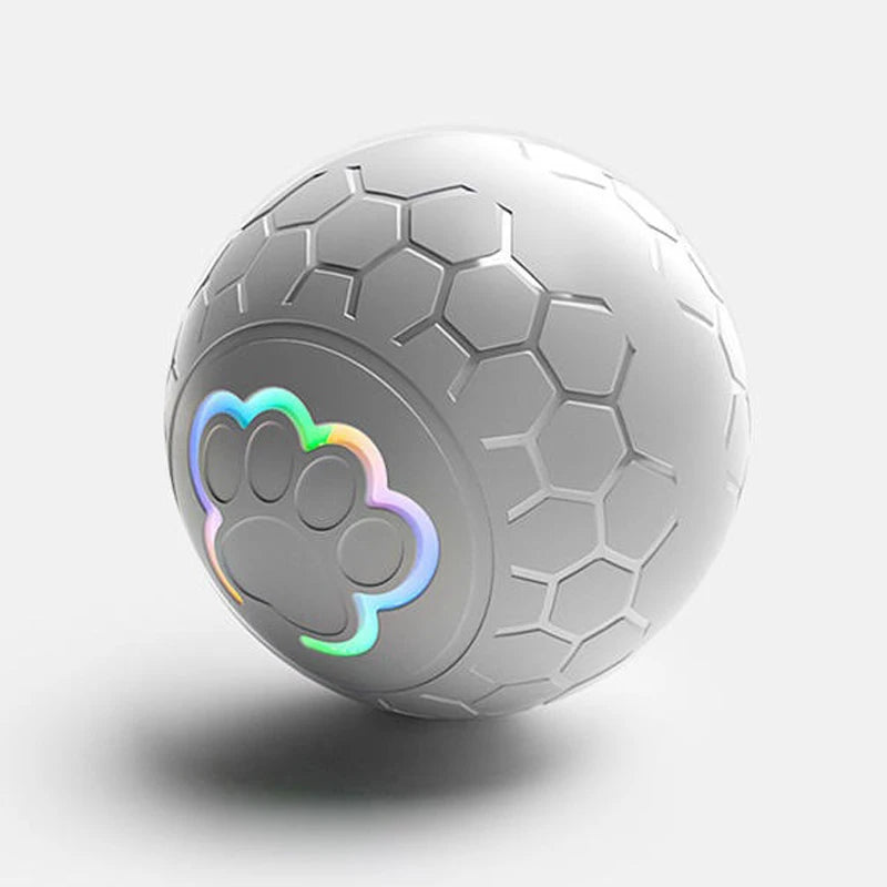 Smart Dog Toy Ball - Interactive Bouncing and Rolling Pet Toy with RGB Lights