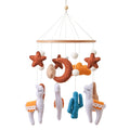 Dream Wooden Crib Mobile – Soft Felt Bear Hanging Music Toy for Newborns