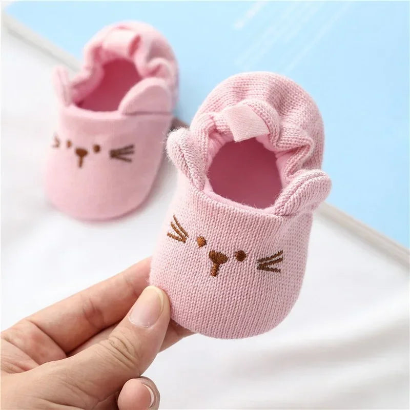 Newborn Baby Crib Shoes – Cute Animal Ear First Walkers (Unisex, 0–18 Months)