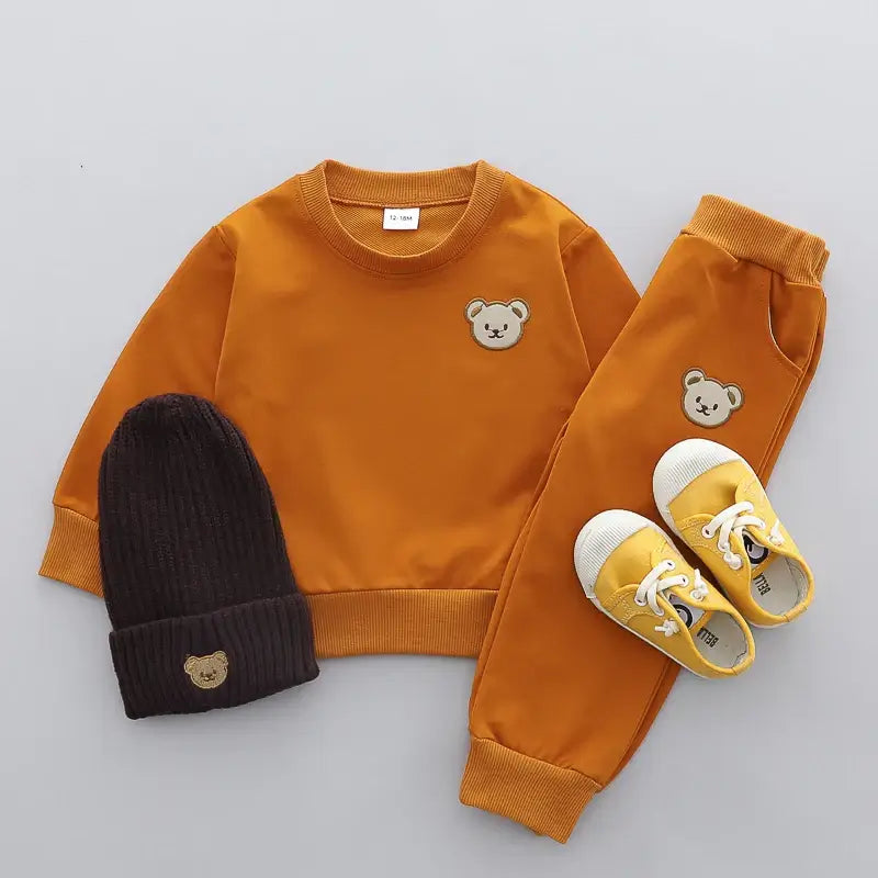 2PCS Baby Bear Outfit – Toddler Spring/Fall Set