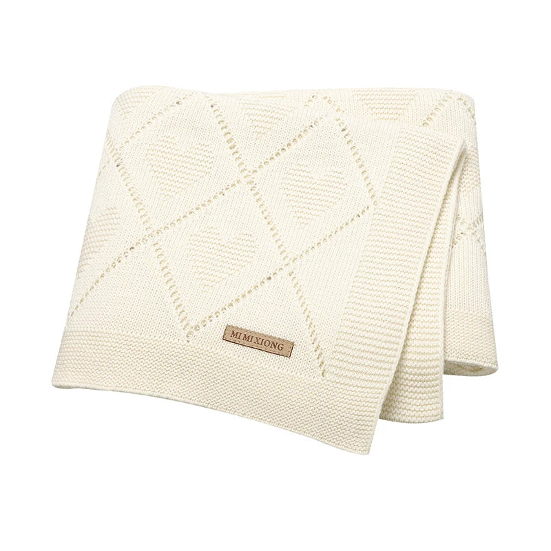 Boy and Girls™ SnuggleWeave – Super Soft Cotton Knit Baby Blanket (90x70cm)