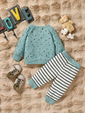 LittleGent™ Baby Boys Long Sleeve Plaid Bodyset – Comfortable Everyday Wear
