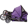 PawRide™ 4-Wheeled Foldable Pet Stroller with Cup Holders – Lightweight for Cats & Small Dogs