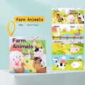 MiniMinds™ Baby Infant Soft Book – Montessori-Inspired Educational Rattle Cloth Book