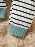 LittleGent™ Baby Boys Long Sleeve Plaid Bodyset – Comfortable Everyday Wear