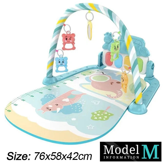 BabyJoy™ Fitness & Music Play Gym – Activity Piano Crawling Blanket for Newborns (0-36 Months)