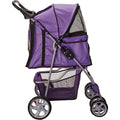 PawRide™ 4-Wheeled Foldable Pet Stroller with Cup Holders – Lightweight for Cats & Small Dogs