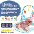 BabyJoy™ Fitness & Music Play Gym – Activity Piano Crawling Blanket for Newborns (0-36 Months)