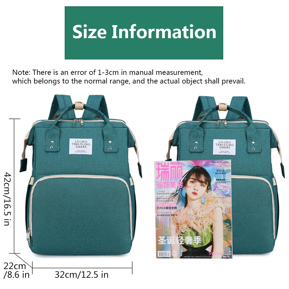 FoldEase™ Lightweight Folding Mommy Bag – Portable Large-Capacity Diaper Backpack