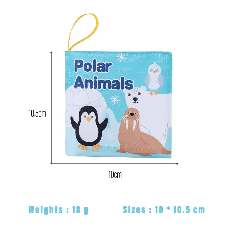 MiniMinds™ Baby Infant Soft Book – Montessori-Inspired Educational Rattle Cloth Book