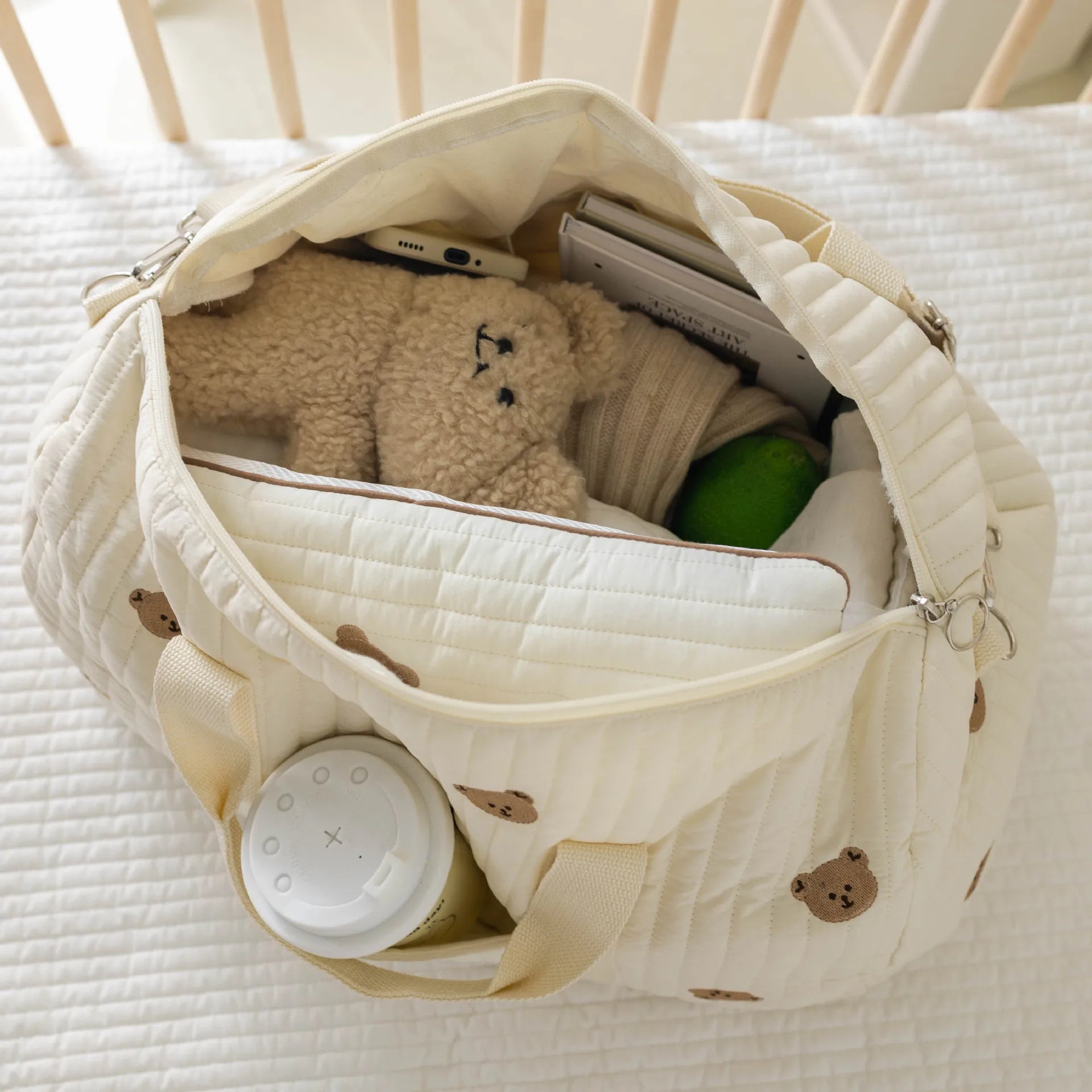 MomEase™ Deluxe Diaper Tote Bag – Large Capacity Maternity Organizer for Baby Essentials