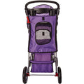 PawRide™ 4-Wheeled Foldable Pet Stroller with Cup Holders – Lightweight for Cats & Small Dogs