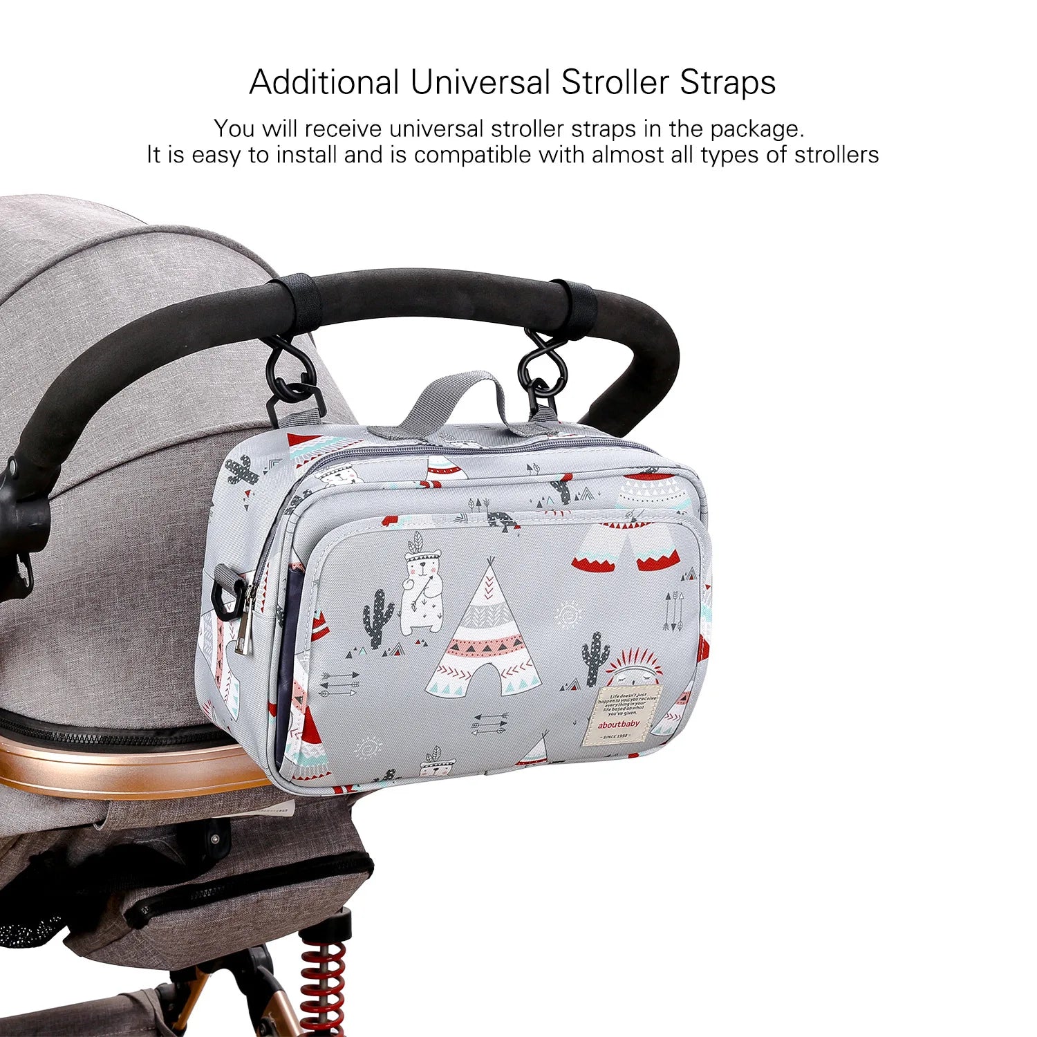 MomEase™ Wet & Dry Baby Bag – Waterproof Maternity Diaper Bag with Double Handles