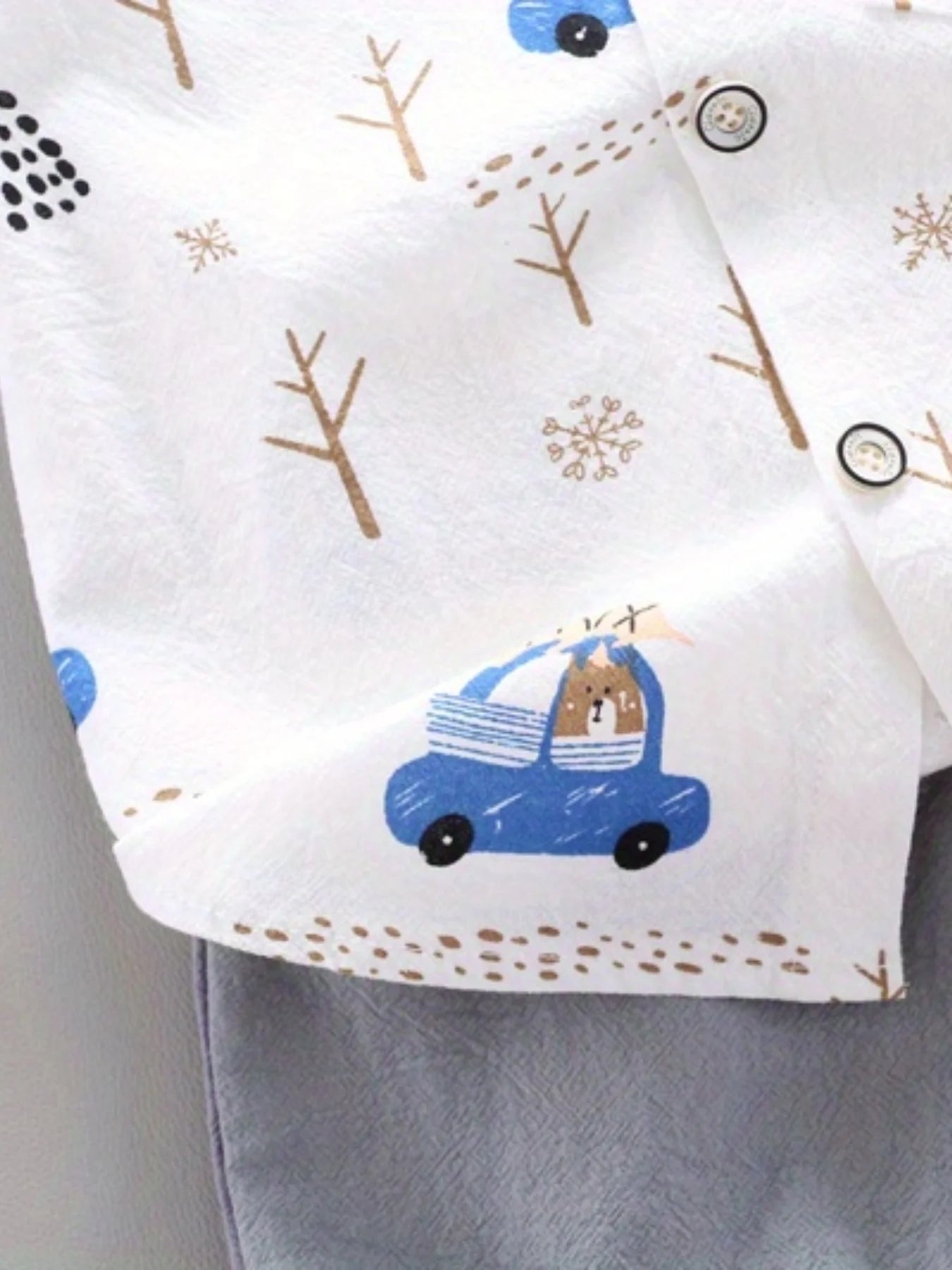 BearDrive™ Infant & Toddler Summer Set – Short Sleeve Shirt & Shorts with Bear Print (Newborn- 3 years) 