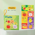 MiniMinds™ Baby Infant Soft Book – Montessori-Inspired Educational Rattle Cloth Book